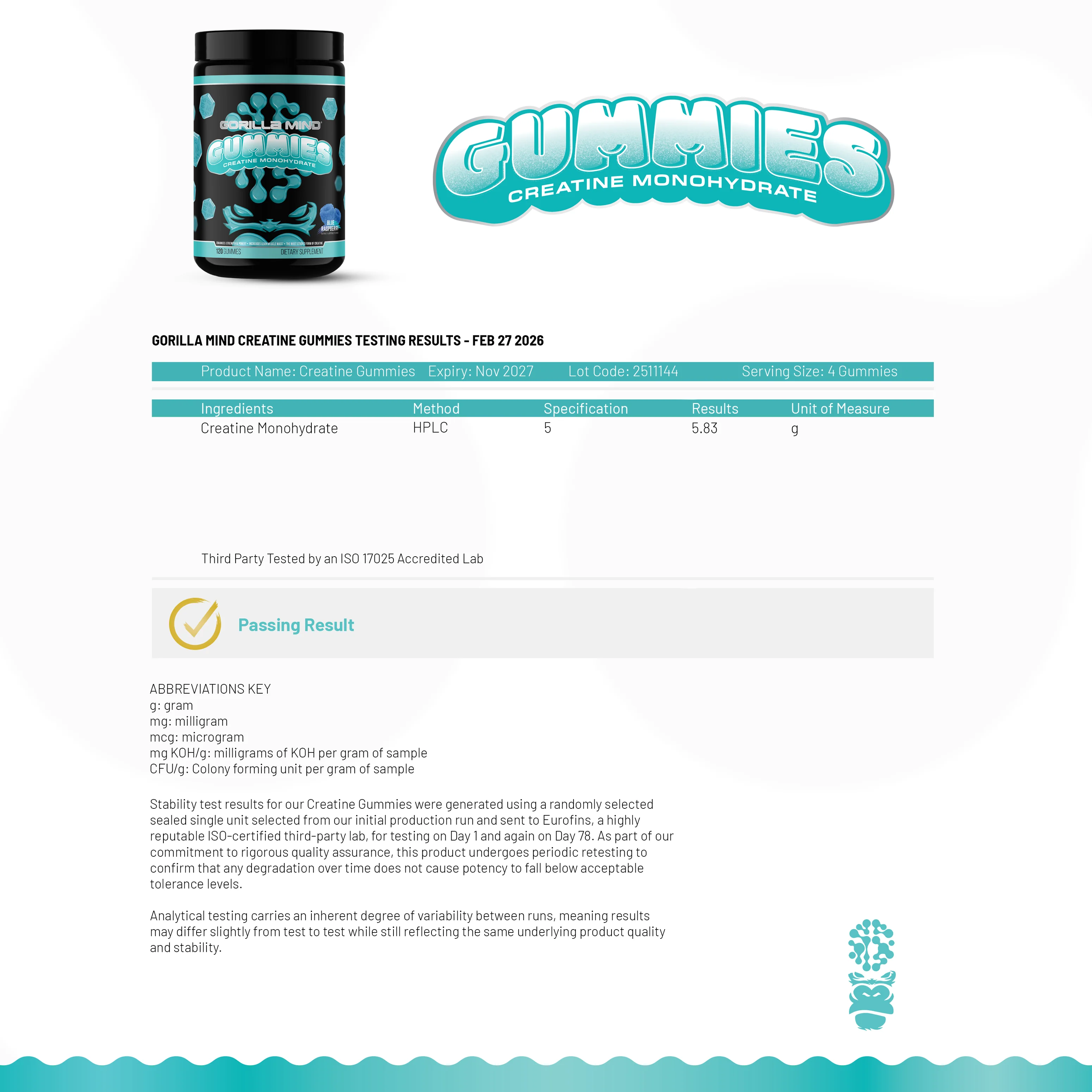 Gorilla Mind Creatine Gummies - Image 7